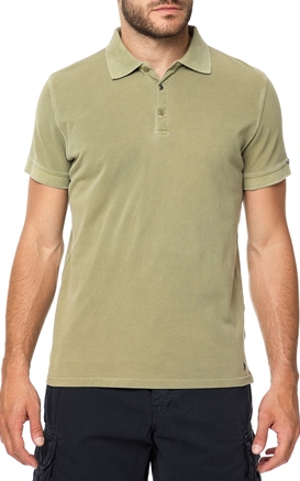 40-WEFT-Ανδρική polo μπλούζα 40-WEFT SEBES πράσινη